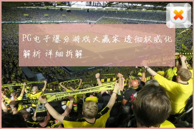 PG电子爆分游戏大赢家 透彻权威化解析 详细拆解